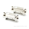 DVI Connector Right Angle DIP Female White 29P